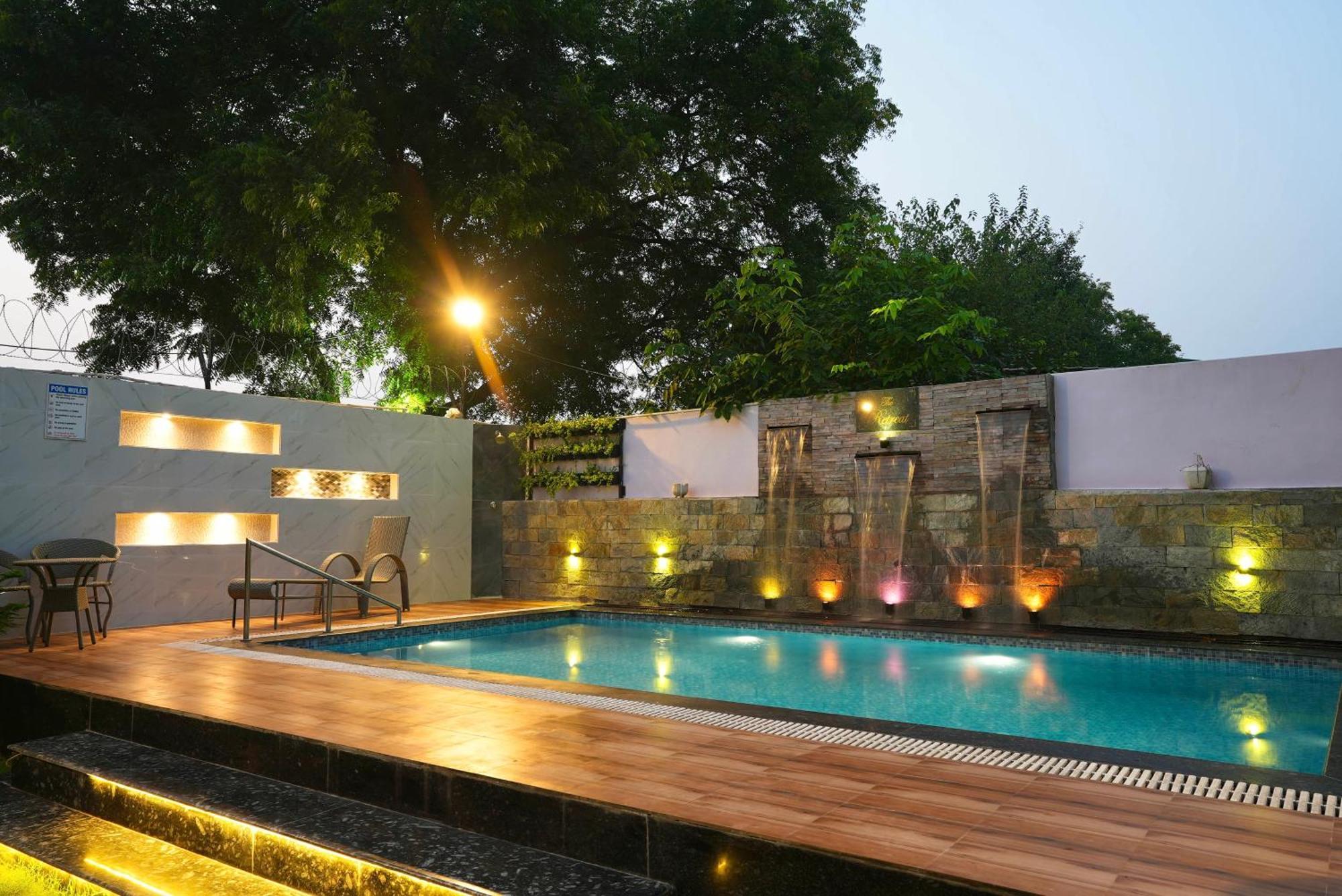 Farm The Retreat - With Private Pool Villa Manesar Bagian luar foto